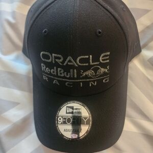 New Era Black oracle racing hat